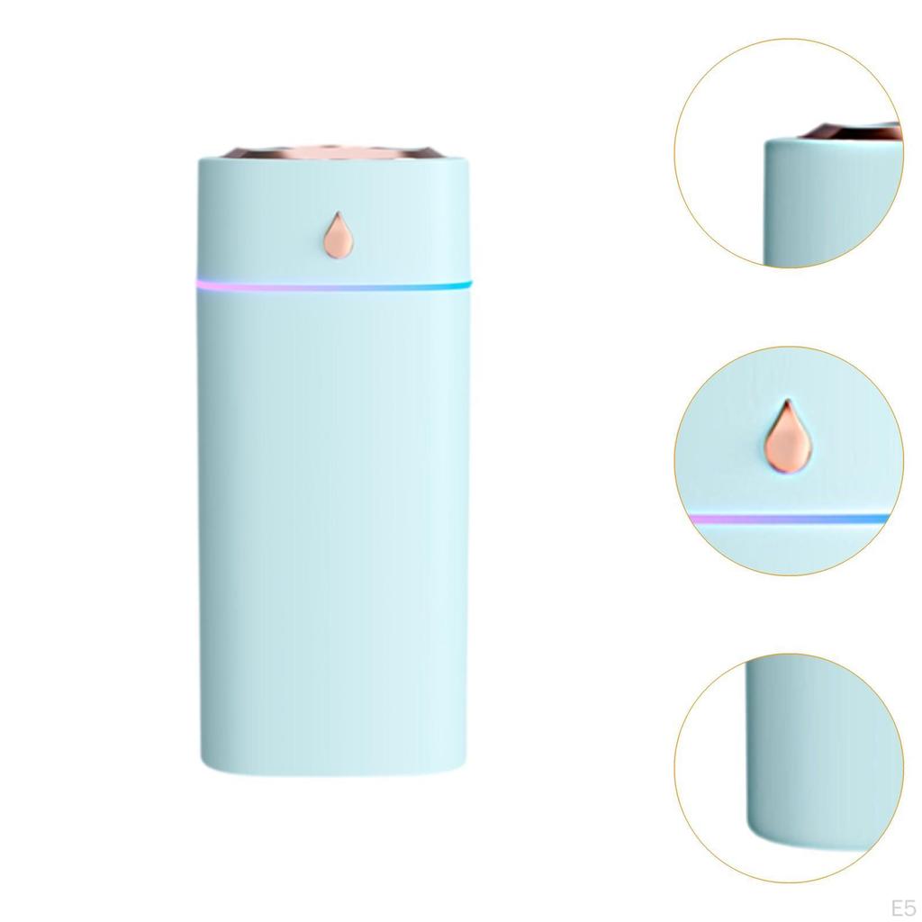 Desktop Humidifier Air Colorful Night Light with 3 Outlet Silent Small Personal for