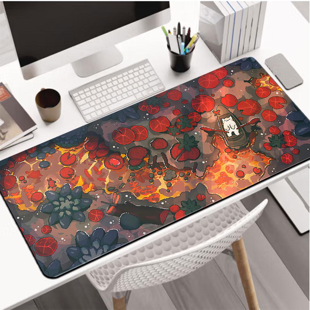 Green Computer Mouse Pad Snooze Pond Large Extended Gaming Mouse Pad NonSlip Desk Pad Mat