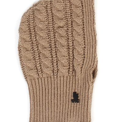 Universelle Chemie Twist-Strick Beige Sturmhaube