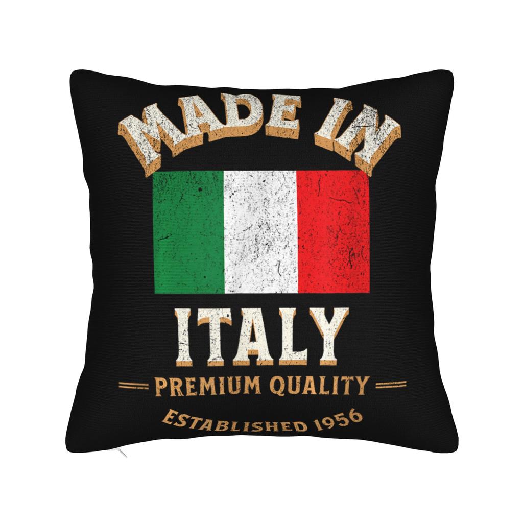 Pillow Cover Italy Flag Holiday Italy Heart Italian Flag  Morden Pillow Case For Sofa Bedroom Home Decor Pillowcases