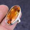 Natural Morganite Gemstone 925 Sterling Silver Jewelry Ring Size 7.5 F5n47