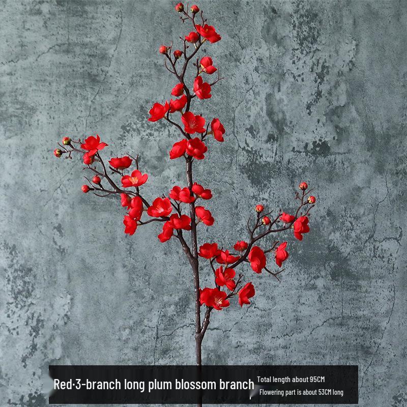 

Штучна гілка квітучої сливи та персика для домашнього декору