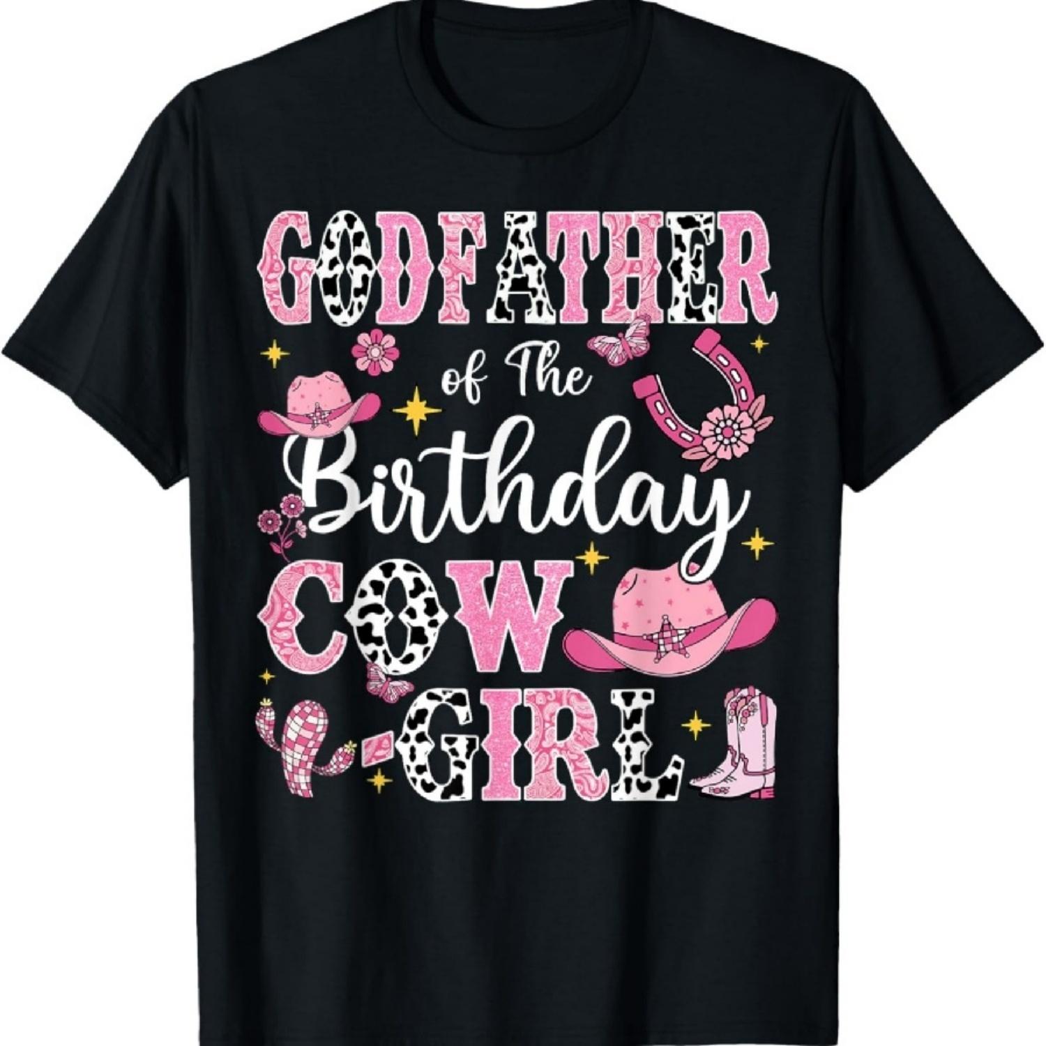 

Крестный отец именинницы Родео Ковбойка Футболка на день рождения XXXXXL чёрный