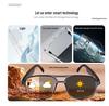 Smart Bluetooth Sunglasses: Double Bridge, Photochromic, Anti-Blue Light, UV Protection, Music and Call Enabled