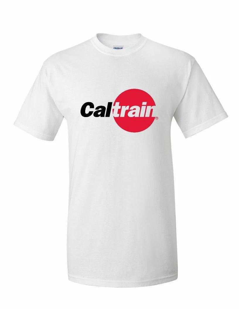 

Cal Train Logo Tee Commuter Rail Santa Clara San Francisco Train White T-Shirt M