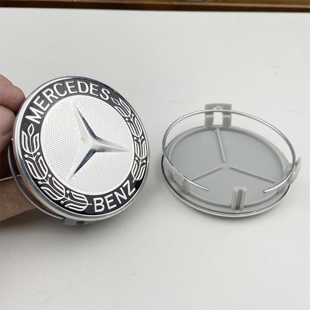 

4pcs 75mm car wheel hub center cover modification parts suitable for Mercedes Benz W204 W205 AMG E210 E211 E212 E213 E214 W222 4pcs чёрный