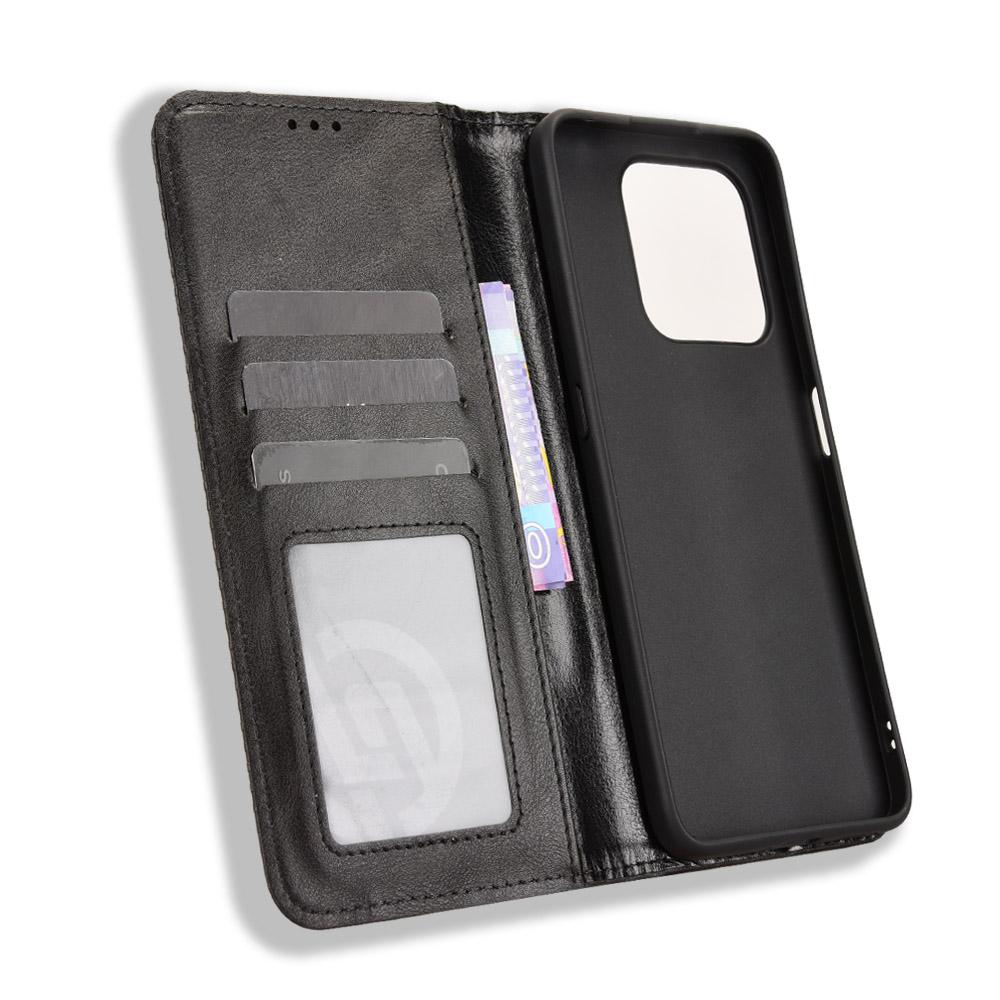 For Honor 400 Smart Leather Case Wallet Stand Retro Texture Phone Cover