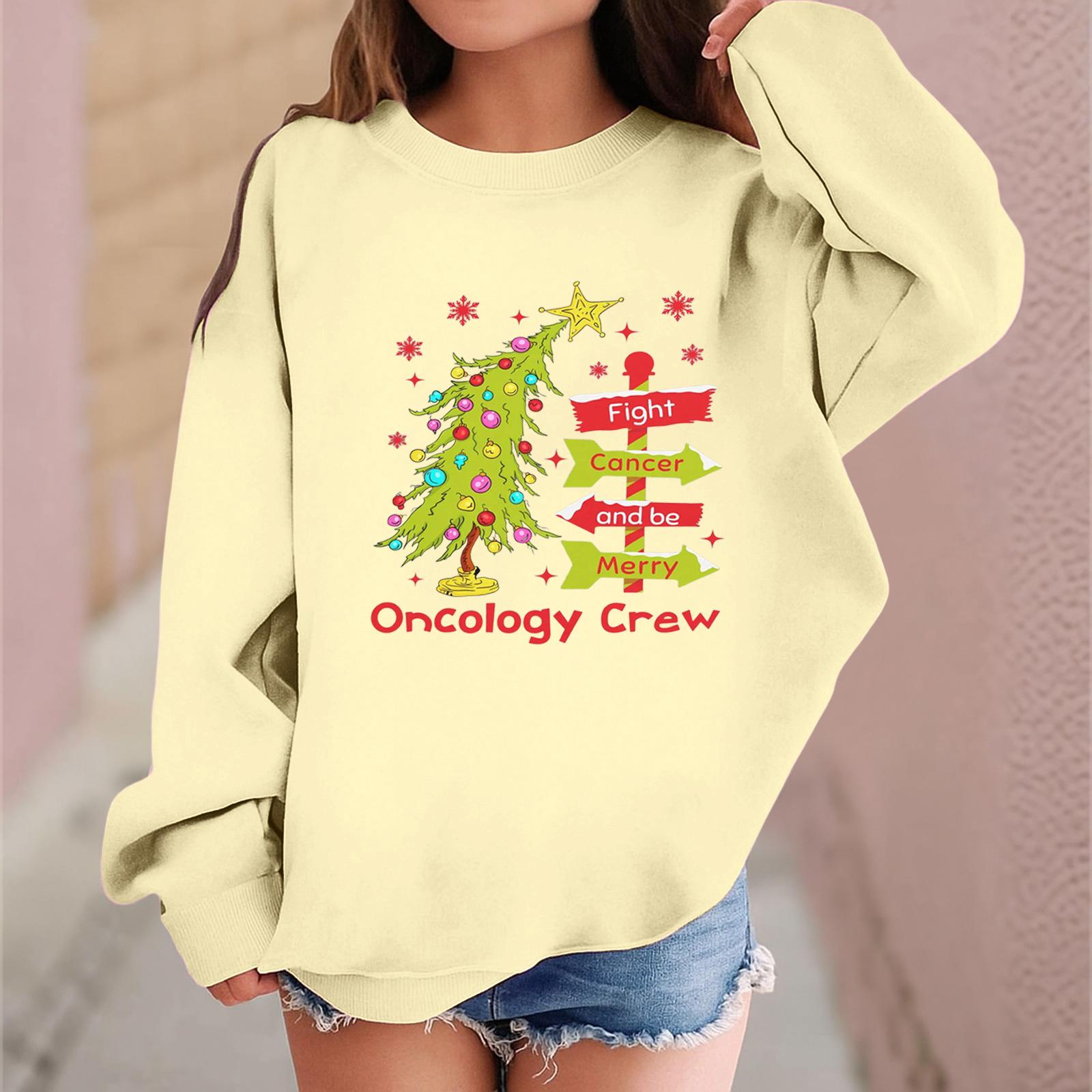 

Детский модный повседневный пуловер с длинными рукавами и свободного кроя с рождественским принтом 100 бежевый