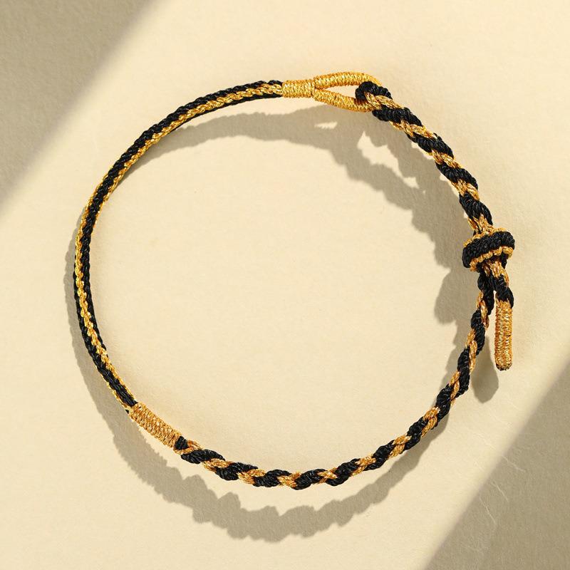 Handmade Zodiac Year of the Horse Red String Bracelet - Ethnic Style Woven Thread for Men & Women