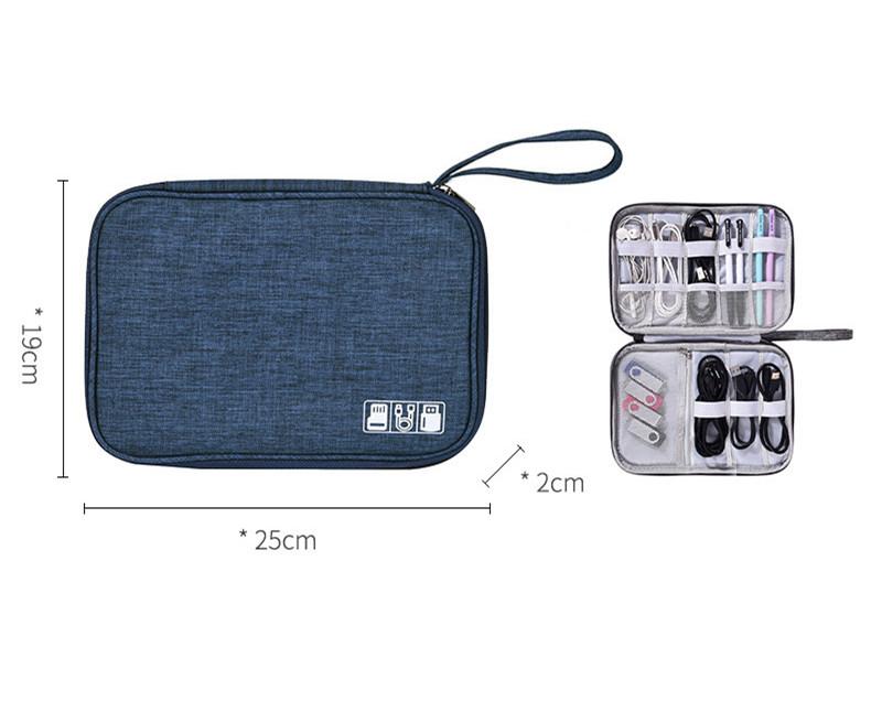 Electronics Organizer Bag Waterproof Carrying Pouch Travel Bag Universal Cable Organizer Electronics Storage Bag Accessories