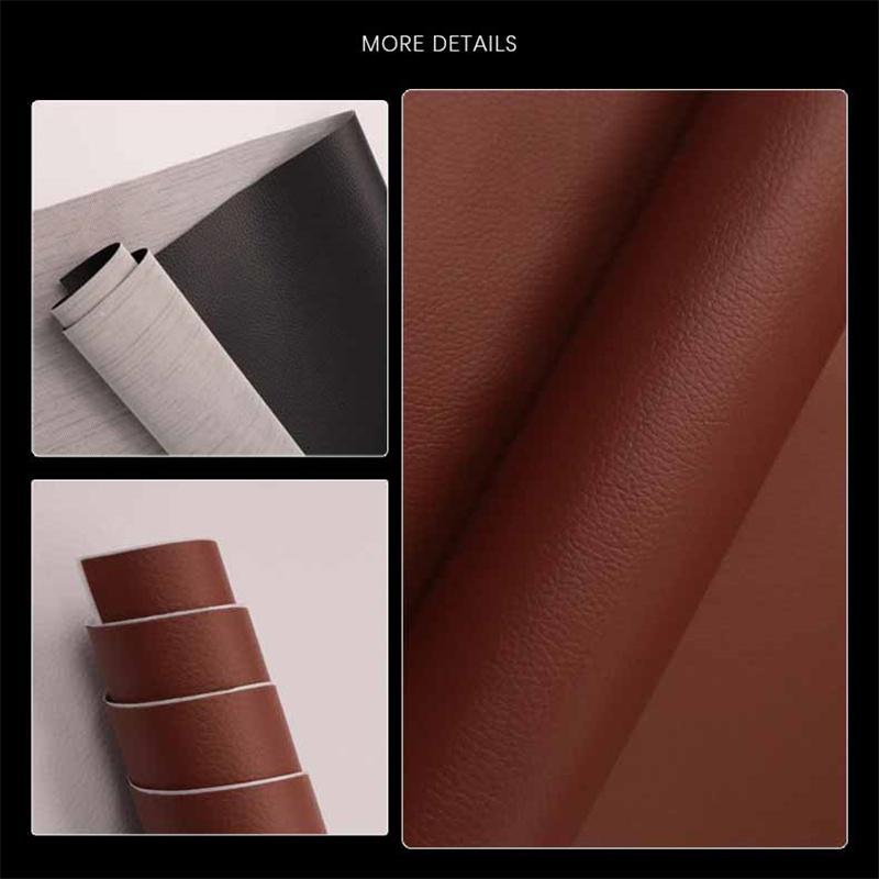 0.8mm Thick Self-Adhesive Leather Patch - Strong Bond for Sofa Furniture Couches Chairs Car Interiors Repair & Renewal