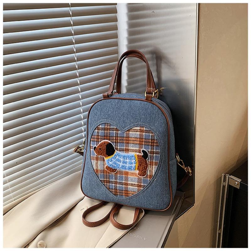 

Today s popular large-capacity women s bags, new shoulder bags, contrasting color splicing backpacks, trendy bags синий