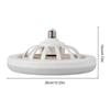 Deckenventilatoren mit Beleuchtung 30W Dimmbare Ventilatorlampe Modern Smart E27 Lampenkopf Ventilatorleuchte für Zuhause