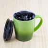 Vacuum Insulated Stainless Steel Mug Gradient with Keeps Drinks Hot or No Carefully Painted Gradient Color GoodPlus+ (Air Zero), 300ml, Green, Lid,