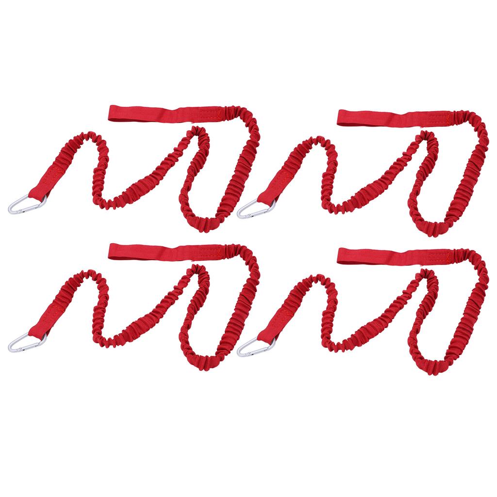 4 STÜCKE Kajak Rutenfangleine Nylon Elastisch Anti-Verloren Kajak Paddel Leine Für Treiben Surfen Rot