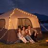 VEVOR Camping Tent, 6 Person Inflatable Cabin Tent with Rechargeable Pump, TPU Air Tube & 4 Large Mesh Windows
