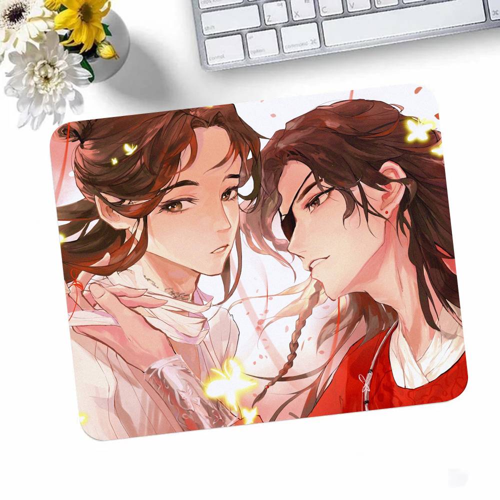 Heaven Officials Blessing Anime Mousepad Small LockEdge Mouse Pad For Gamers Computer Desk Pad Rectangular Anti-slip Rubber