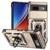 For Google Pixel 9 Pro XL Case Ring Holder Armor Shockproof Coque For Google Pixel 9 8 7 6 Pro 8A 7A 6A Slide Lens Protect Cover