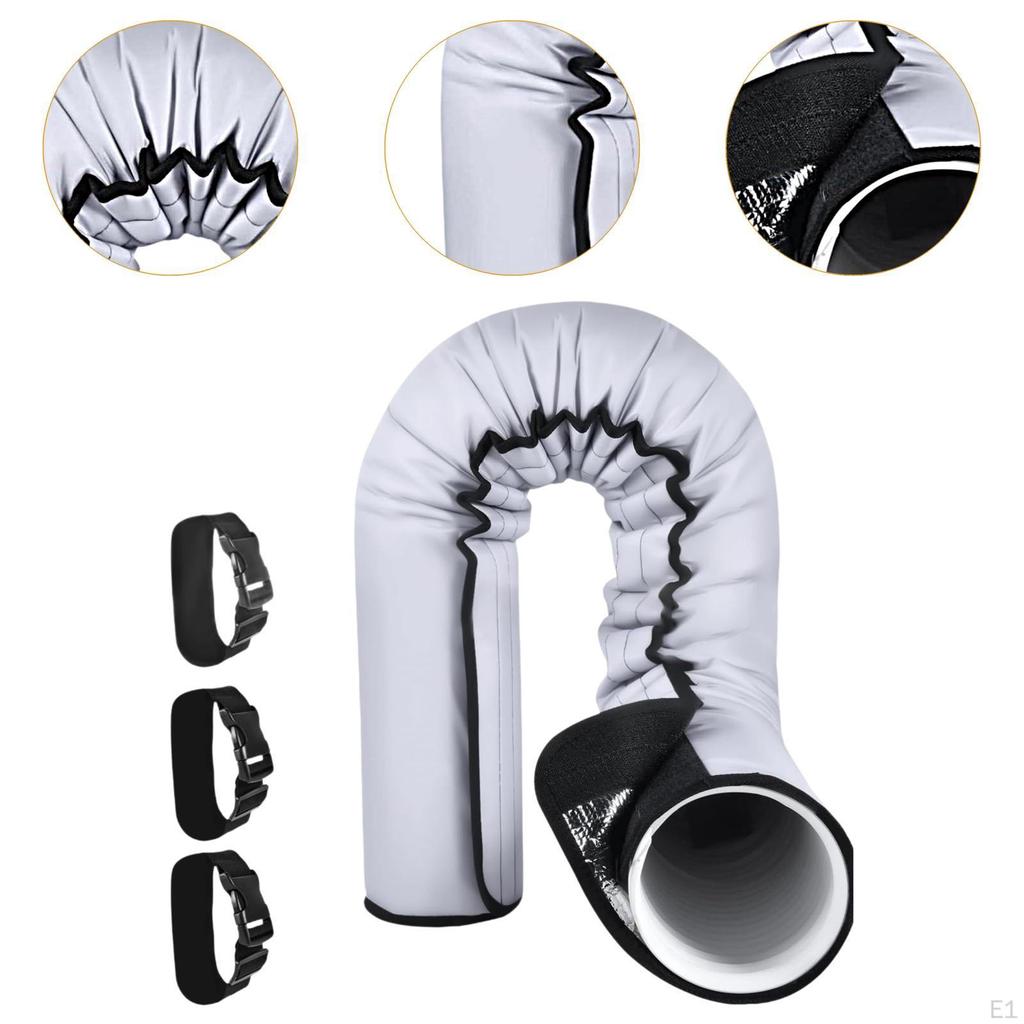 Pokrowiec na wąż Owijka klimatyzatora z elastycznymi paskami Części do kanałów wentylacyjnych