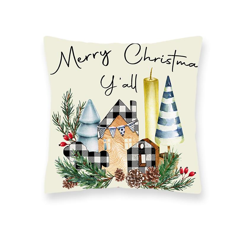 New Christmas Ins Style Decoration Pillow Christmas Party Cushion Living Room Sofa Bedside Pillow Cover