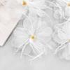 Fairy White Tulle Feather Beads Flower Clothing Hair Accessories Headgear Bag Decoration Flower Accessories Cloth Stickers Accessories