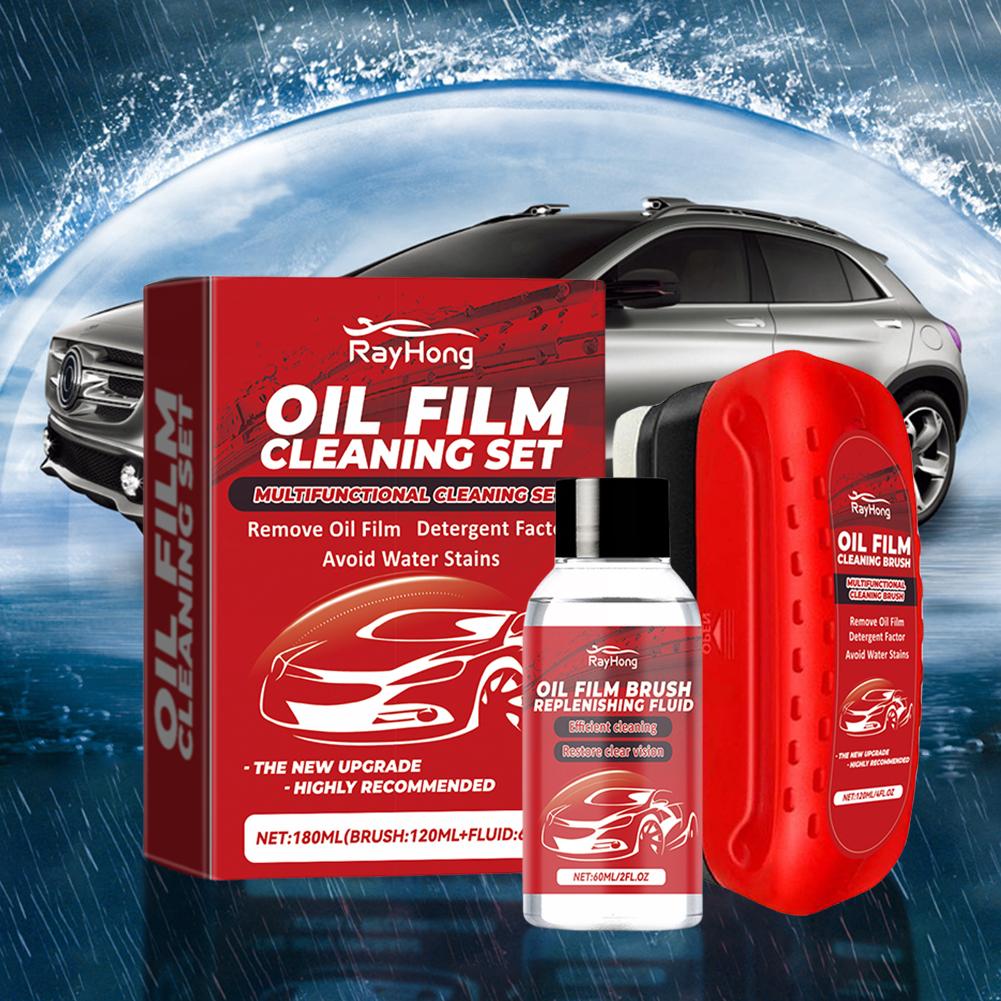 60-120ML Automotive Oil Film Cleaning Brush Prevents Rain And Fog Universal Glass Cleaning Wipe Board Improves Clarity Water Rep