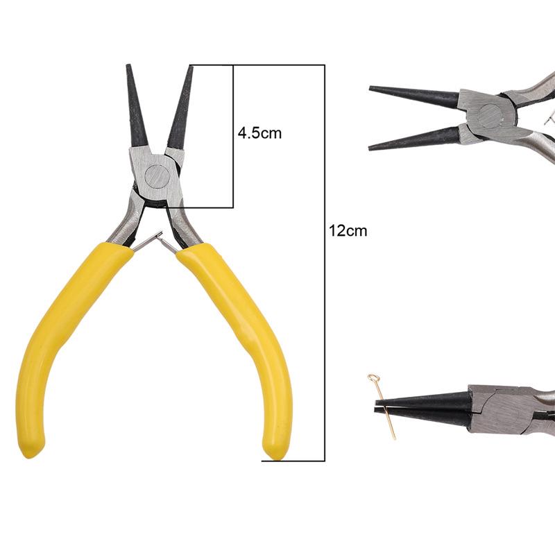 "Handmade Pink Needle-Nose Pliers: Multi-Function Jewelry Tool for Beading and Winding"