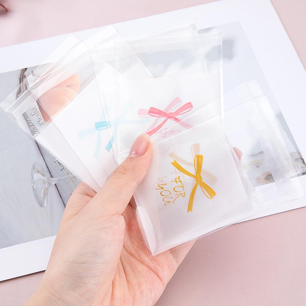 Cartoon Style Self-Adhesive Bags for Baking, Cookies, and Jewelry Storage