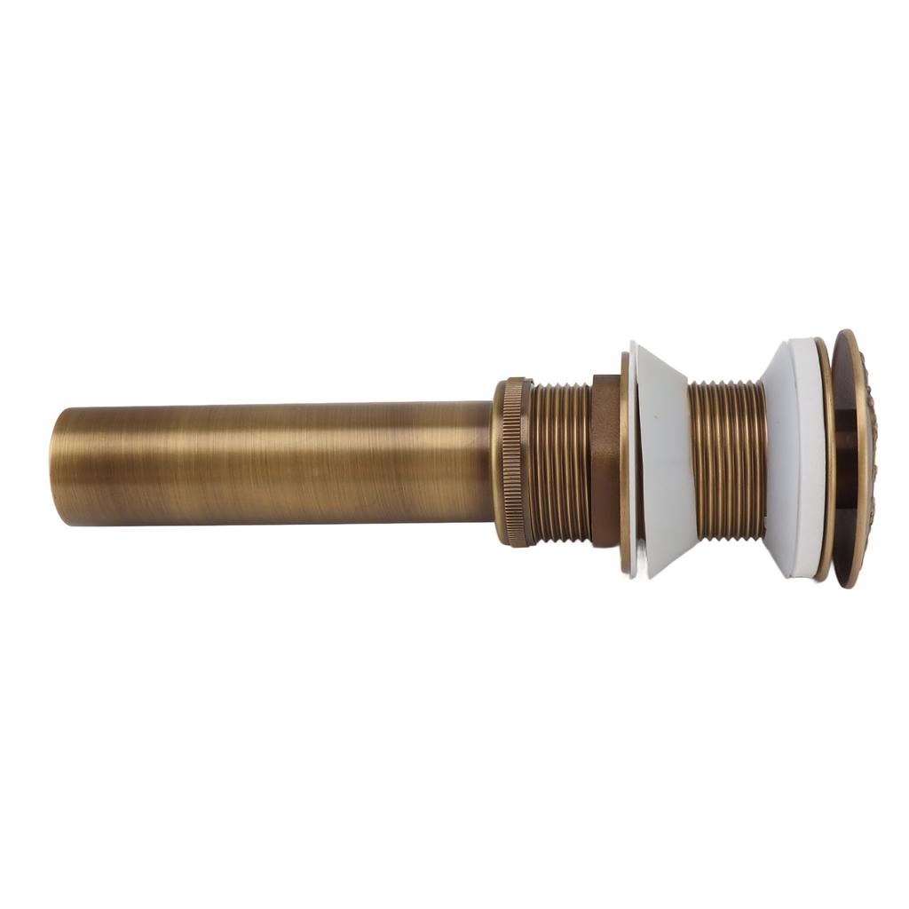 Pop Up Sink Drain Copper Sink Drain Stopper Vessel Vintage Anti Rust Sink Parts for Bathroom