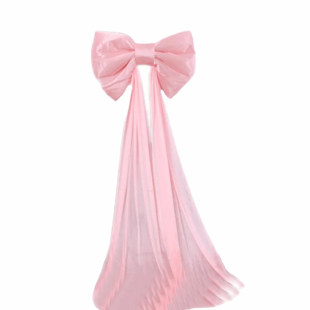 Bow 50x38cm Giant Bow Wall Backdrop Pink Iridescent Drift Strip 3 Meters Bow Wall Decor Creative Design Large Velvet