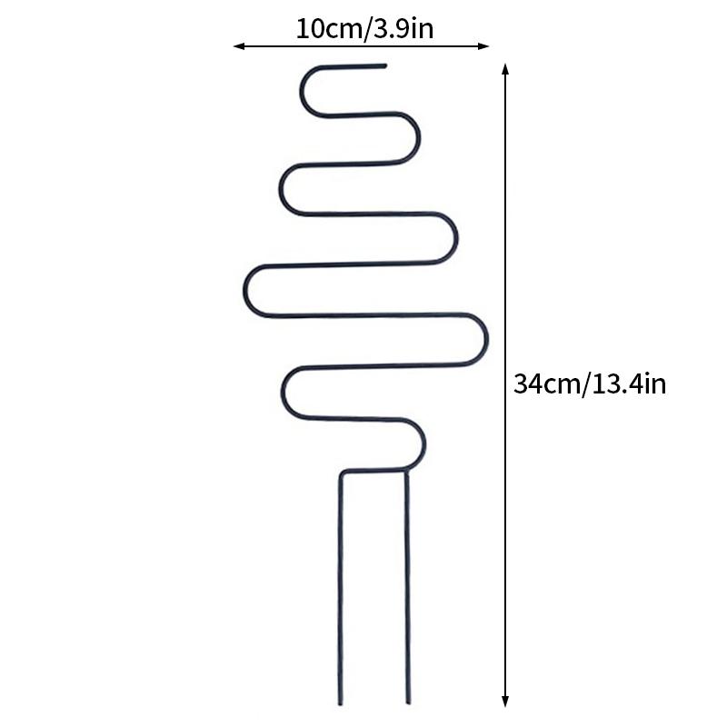 Green Plant Climbing Support Frame Iron Fixing Rods Stand Garden Flower Potted Plant Support Bracket Plant Accessories