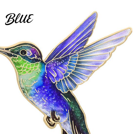 Hummingbird Gift Idea Badge Hard Enamel Rubber Backing Pin Jackets