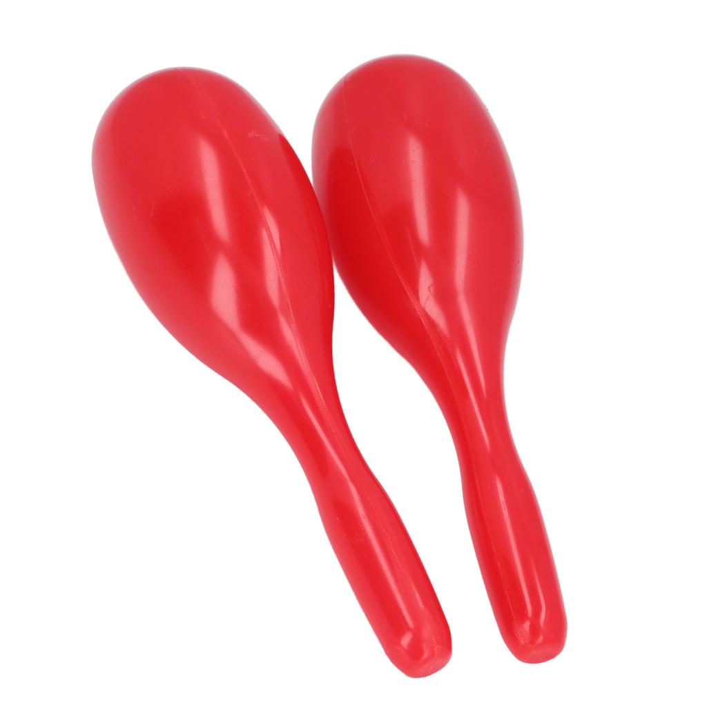 2 Stück Musik Maracas Oval Geformte Kunststoff Handperkussion Rassel Musikinstrument für KTV Party