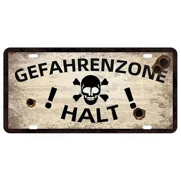 Vintage Berlin City Plate War Aluminum Sign Store Bar Metal Home Club Man Cave Pub Decor Painting Plaques Poster Wall Decoration