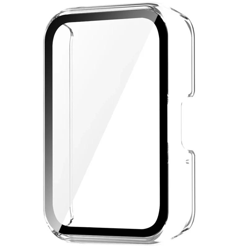 Watch Case for Samsung Galaxy Fit 3 Tempered Glass Screen Smartwatch Protector Hard PC Bumper+Glass for Galaxy Fit3 Accessories
