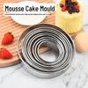 Ensemble de moules à gâteaux et biscuits en acier inoxydable: Moule à mousse rond, coupe-boulettes, moule à beignets pour la cuisson