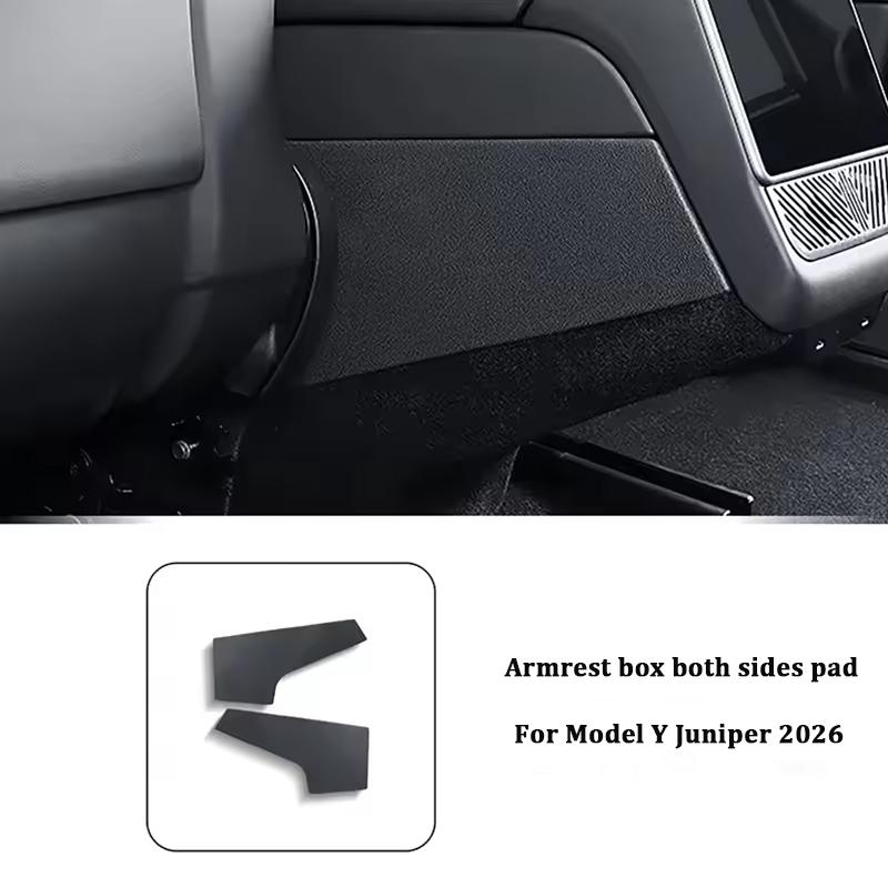 For Tesla Model Y Juniper 2026 Rear Center Console Air Vent Anti-Kick Pad TPE Armrest Rear Anti Dirty Panel Protection Cover Mat