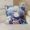 Hololive Cartoon Pillow Case Throw Pillow Cover Nordic Vintage Style Cushion Covers Home Living Room Sofa Couch Seat