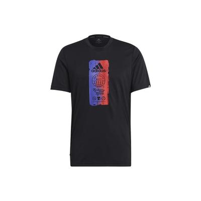 Farbdruck Sport Kurzarm T-Shirt Herren Tops Schwarz GL3263