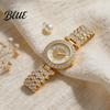 Diamond Accent Women Watch Women's Rhinestone Bracelet Alloy Roman Numerals