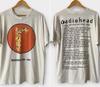1993 Radiohead weißes kurzärmeliges T-Shirt 2-seitig klassisches Tee