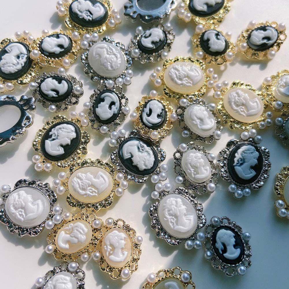 Abstract Pearl Luxury Manicure Beauty Head Ornaments Nail Art Rhinestone DIY Nail Decoration