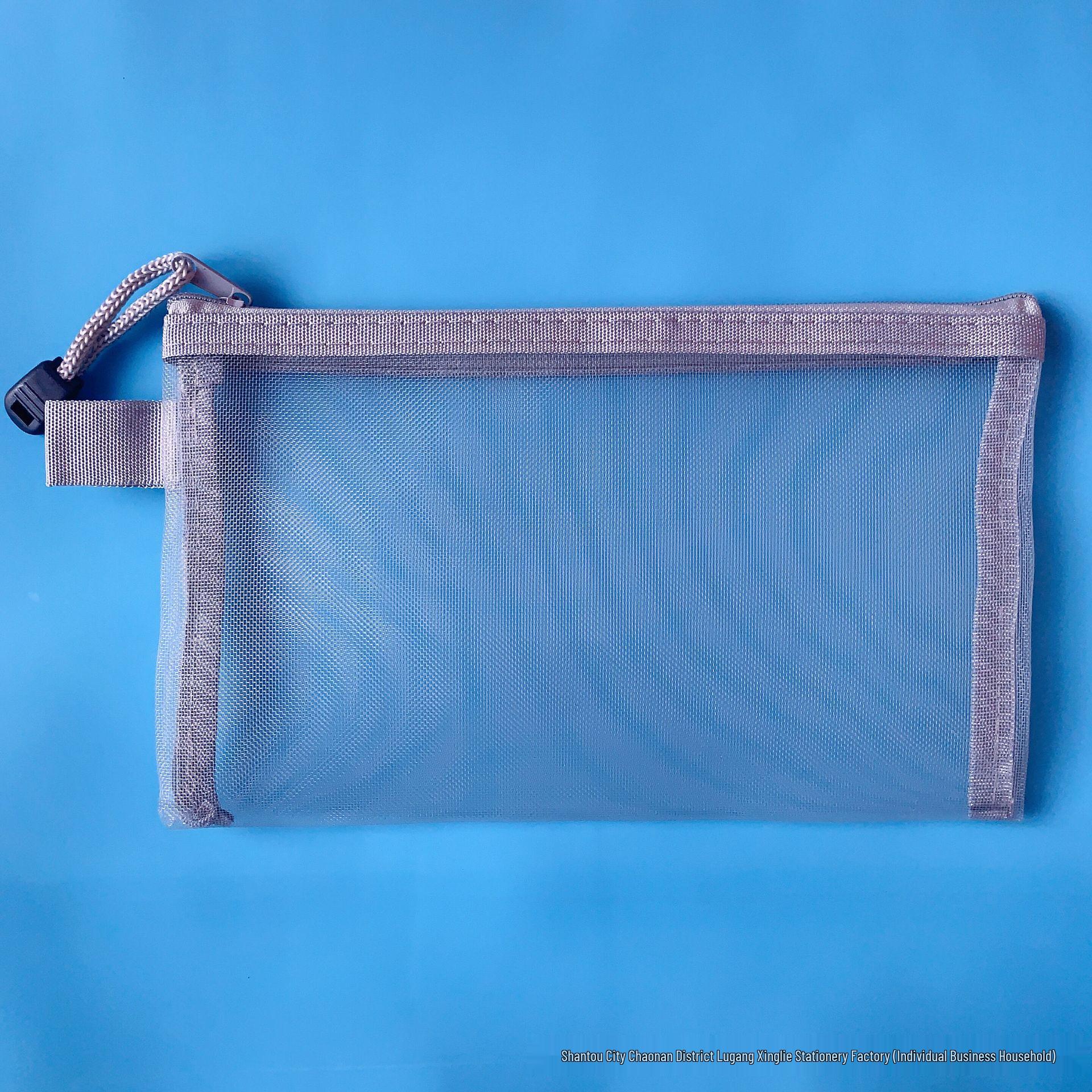 

Large Transparent Mesh Pencil & Makeup Bag - Portable, Stylish, Spacious