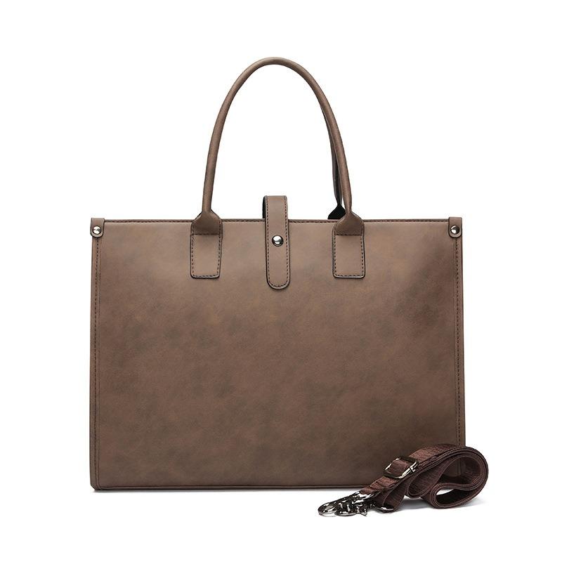 New business computer file bag men's bag casual retro shoulder messenger handbag