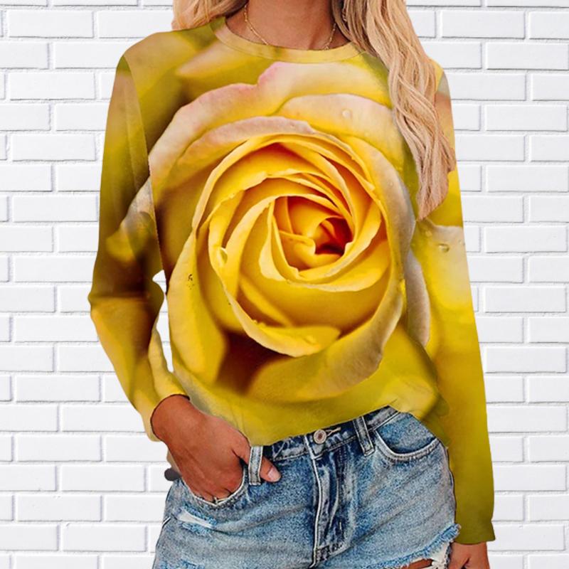 

Женские осенние топы свободная кошка с различными узорами причинный принт футболка с длинным рукавом верхняя блузка