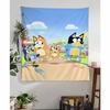 Cartoon BBlueys11 Hanging Bohemian Tapestry Bohemian Wall Tapestries Mandala Cheap Hippie Wall Hanging