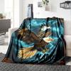 American Bald Eagle Design Home Customize Your Name Blankets Soft Cozy And Lightweight For Yearround Use Perfect For Picnics Sofa Relaxation Office