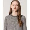 Women S Check Dot Color Block Jacket Zjk6262210