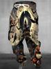Autumn/Winter 3D Printed Colorful Alien Skull Graffiti Men's Fleece-Lined Thick Long Trousers - Warm Low Crotch Street Jogging Pants