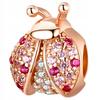 Charms Ladybug 925 Pendant S925 Plated Zircons Beads